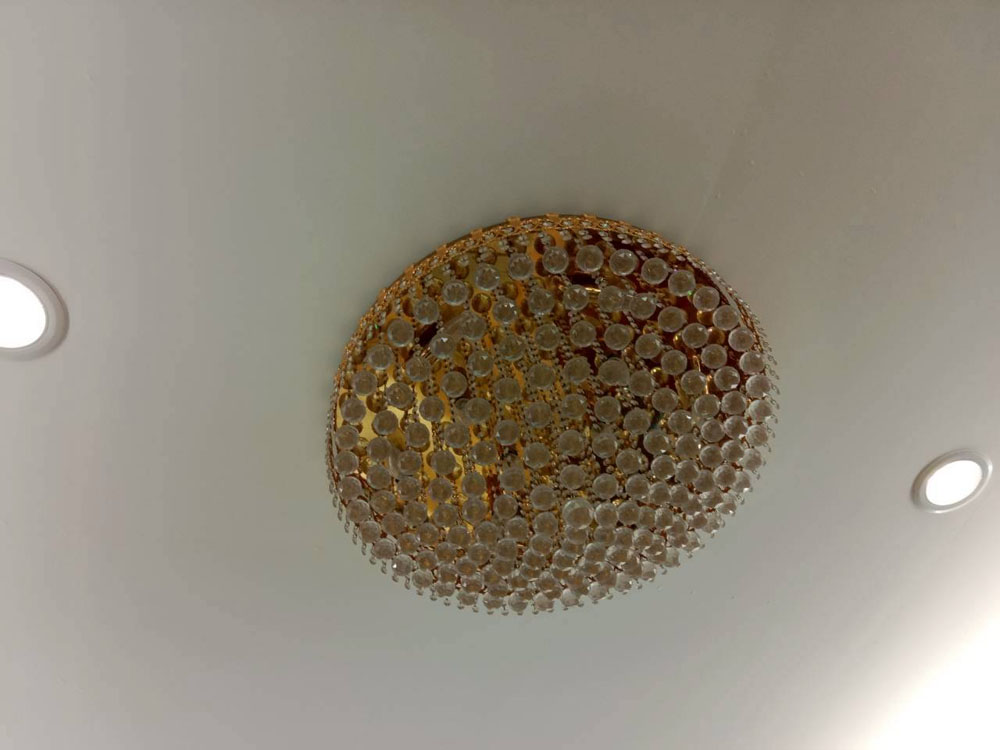 台南水晶吸頂燈清洗保養 施工前
